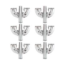 Kit 6 Garra Para Bumbo Bateria Vintage 12.1 Cromado Spanking