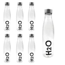 Kit 6 Garrafa De Agua Squeeze Vidro Suco Água Portátil 1l H2o Transparente Kit 6 Garrafa De Agua Squeeze Vidro Suco Água Portátil 1l H2o Transparente