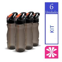 Kit 6 Garrafa Pra Academia Válvula Plástico Sanremo 500ml Kit 6 Garrafa Pra Academia Válvula Plástico Sanremo 500ml