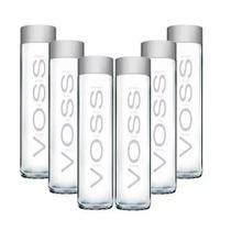 Kit 6 Garrafas Água Voss Sem Gás 375ml Original Mineral Premium Vidro Estilo Sofisticado