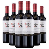 Kit 6 Garrafas Concha Y Toro Casillero Del Diablo Cabernet Sauvignon