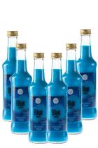 Kit 6 garrafas Coquetel Alcoólico Pinga Azul Original Drink Blue Sweet 275ml