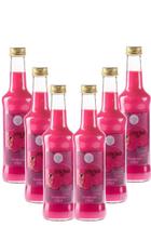 Kit 6 Garrafas Coquetel Alcoólico Pinga Rosa Drink Little Devil Sweet 275ml