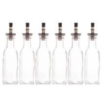 Kit 6 Garrafas de Vidro para Azeite Vinagre com Bico Dosador 200ml Lyor Restaurante Buffet Kit 6 Garrafas de Vidro para Azeite Vinagre com Bico Dosador 200ml Lyor Restaurante Buffet
