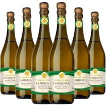 Kit 6 Garrafas Lambrusco Branco