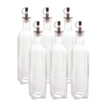 Kit 6 Garrafas para Azeite de Vidro com Tampa Lyor 510ml Kit 6 Garrafas para Azeite de Vidro com Tampa Lyor 510ml