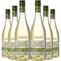 Kit 6 Garrafas Vinho Branco Albert Bichot C'est La Vie 750ml