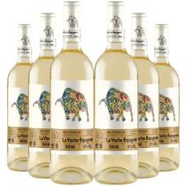 Kit 6 Garrafas Vinho Branco La Vache Espagnole Macabeo 750ml Kit 6 Garrafas Vinho Branco La Vache Espagnole Macabeo 750ml