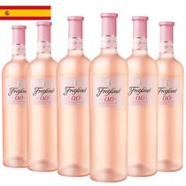 Kit 6 Garrafas Vinho Rosé Freixenet Sem Álcool 750ml