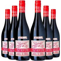 Kit 6 Garrafas Vinho Tinto Albert Bichot C'est La Vie 750ml