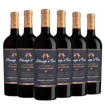 Kit 6 Garrafas Vinho Tinto Menage a Trois Bourbon Barrels Cabernet Sauvignon 750ml Kit 6 Garrafas Vinho Tinto Menage a Trois Bourbon Barrels Cabernet Sauvignon 750ml