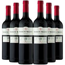 Kit 6 Garrafas Vinho Tinto Ramon Bilbao Crianza Tempranillo 750ml