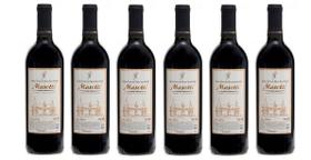 Kit 6 Garrafas Vinho Tinto Seco Bordô Vinícola Masotti