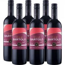 kIT 6 Garrafas Vinho Tinto Suave de Mesa Vino Di Bartolo Serra Gaúcha 750ml