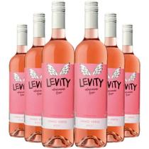 Kit 6 Garrafas Vinho Verde Levity Rose 750ml