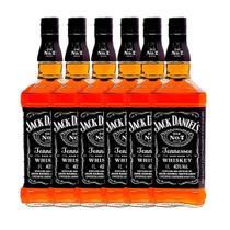 Kit 6 Garrafas Whisky Jack Daniels Tennessee Nº7 1 Litro