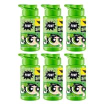 Kit 6 Garrafinha De Água Infantil Squeeze Meninas Super Poderosas 500ml Verde - Docinho