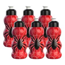 Kit 6 Garrafinhas De Água Infantil Squeeze Lembrancinha Atacado 300ml