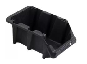 Kit 6 Gavetas Bin Plastica Empilhavel N5 Preta 6 X 3 42009 - Presto