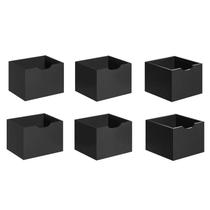 Kit 6 Gavetas para Nicho Organizador Q01 Preto Fosco - Mpozenato