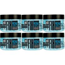 Kit 6 Gel Fixador Capilar Profissional Efeito Aço Alta Fixação E Resistencia Yama 300g