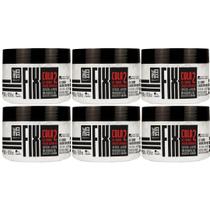 Kit 6 Gel Fixador Capilar Profissional Efeito Cola Alta Fixação E Resistencia Yama 300g