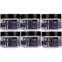 Kit 6 Gel Fixador Capilar Profissional Efeito Pedra Alta Fixação E Resistencia Yama 300g