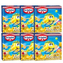 Kit 6 Gelatina Dr. Oetker Sabor Abacaxi 20gr