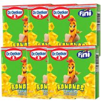 Kit 6 Gelatina Fini Bananas Dr. Oetker 20gr Kit 6 Gelatina Fini Bananas Dr. Oetker 20gr