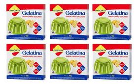Kit 6 Gelatina Zero Açúcar Limão Siciliano 10g Lowçucar