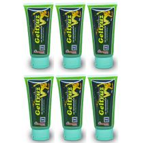 Kit 6 Geltruz Gel Massagem Com Oleo De Avestruz