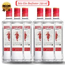 Kit 6 Gin Befeater London Dry 750ml