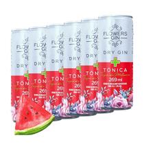 Kit 6 Gin Dry Tônica Toque de Melancia Flowers 269ml