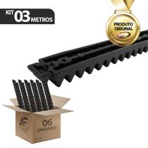 Kit 6 Gomos Cremalheira 50cm Motor Portão Deslizante Ppa 3m