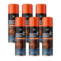 Kit 6 Grafite Spray Lubrificante Seco Orbi 300ml Kit 6 Grafite Spray Lubrificante Seco Orbi 300ml