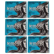 Kit 6 Grampo De Aço Para Cabelos Nº 5 Loiro 100Un - Teimoso