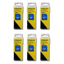 Kit 6 Grampo Grampeador Stanley Heavy Duty 6mm 1/4 Pol. Tapeceiro Marceneiro Estofado Pistola Manual Kit 6 Grampo Grampeador Stanley Heavy Duty 6mm 1/4 Pol. Tapeceiro Marceneiro Estofado Pistola Manual