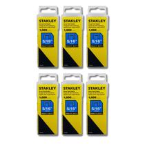 Kit 6 Grampo Grampeador Stanley Heavy Duty 8mm 5/16 Pol Tapeceiro Marceneiro Estofado Pistola Manual