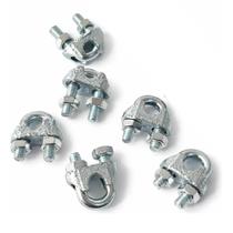 Kit 6 Grampos Cabo Aço 3/8 9,5mm Fixação Reforçada Pro