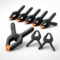 Kit 6 Grampos Multiuso com Mola Fixação Rápida para Artesanato Reparos e Organização Envio Imediato