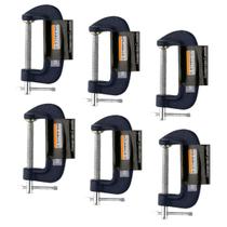 Kit 6 Grampos Tipo C Marceneiro Pesado 10 Polegadas Starfer Kit 6 Grampos Tipo C Marceneiro Pesado 10 Polegadas Starfer