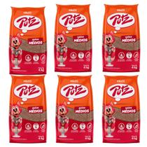 Kit 6 Granulado Sanitário Gatos Kelco Putz Grãos Médios 4kg Kit 6 Granulado Sanitário Gatos Kelco Putz Grãos Médios 4kg