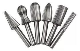 Kit 6 Grosas Rotativas Entalhe Madeira Fresa Cnc Haste 6mm Kit 6 Grosas Rotativas Entalhe Madeira Fresa Cnc Haste 6mm