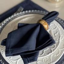 Kit 6 Guardanapos de Tecido 35 x 35 cm com Bainha Mesaposta Premium