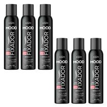 Kit 6 Hair Spray Fixador Extra Forte Mood 150Ml - My Health Kit 6 Hair Spray Fixador Extra Forte Mood 150Ml - My Health
