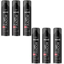 Kit 6 Hair Spray Fixador Extra Forte Mood 400Ml - My Health