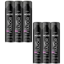 Kit 6 Hair Spray Fixador Forte Mood 400Ml - My Health Kit 6 Hair Spray Fixador Forte Mood 400Ml - My Health