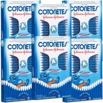 Kit 6 Hastes Flexíveis Cotonetes Com 75Un Johnson's Barato