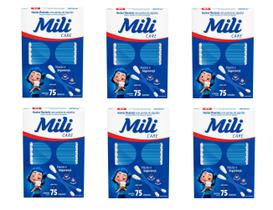 Kit 6 Hastes Flexíveis Mili Care 75 Unidades - Mili