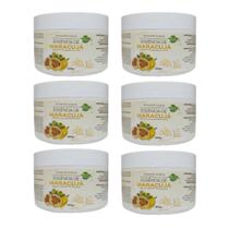 Kit 6 - Hidratante Corporal Maracujá Cuidados Diários 300g - Maciez e Perfume - Aroeira Cosmética